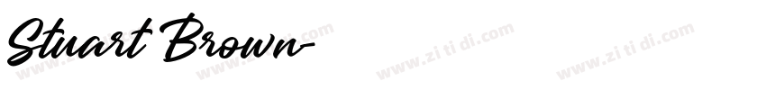 Stuart Brown字体转换 Stuart Brown字体转换